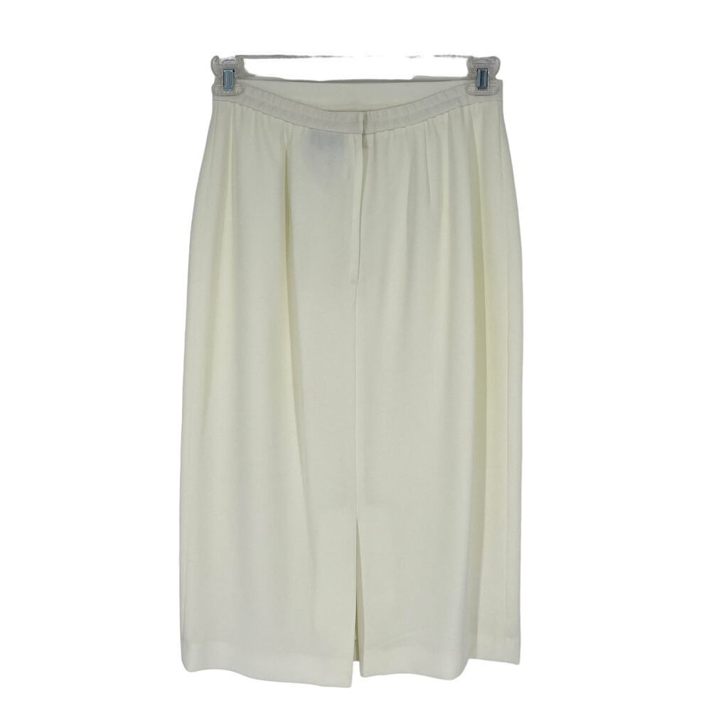 Vintage Adrianna Papell Skirt & Top Set Embroidered White‎ 8 - Picture 11 of 12